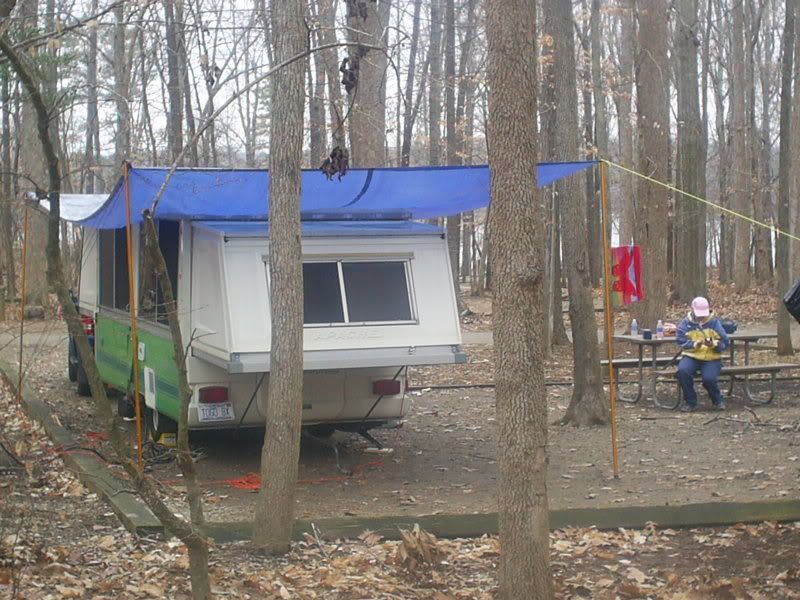 Hanging your Tarp over your Campground How to PopUpPortal